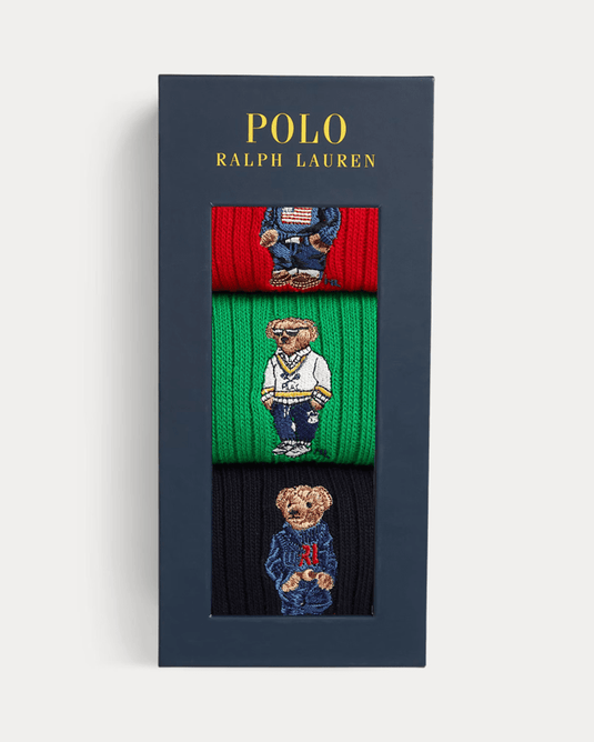 Ralph Lauren Polo Bear Sock Pack - 3 Pair