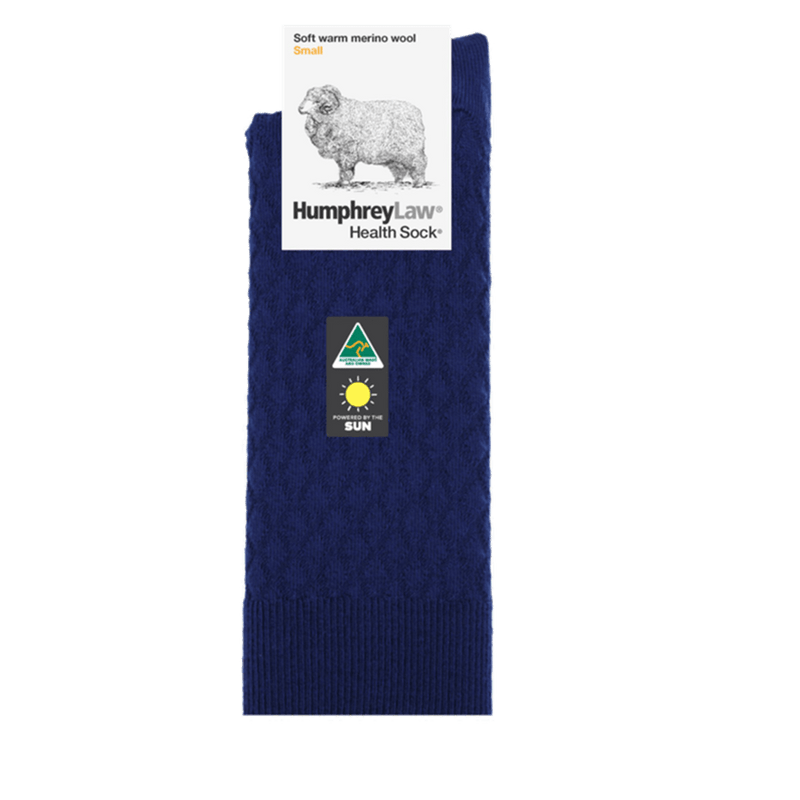 Load image into Gallery viewer, Humphrey Law Ladies 95% Fine Merino Wool Quilted Health Sock
