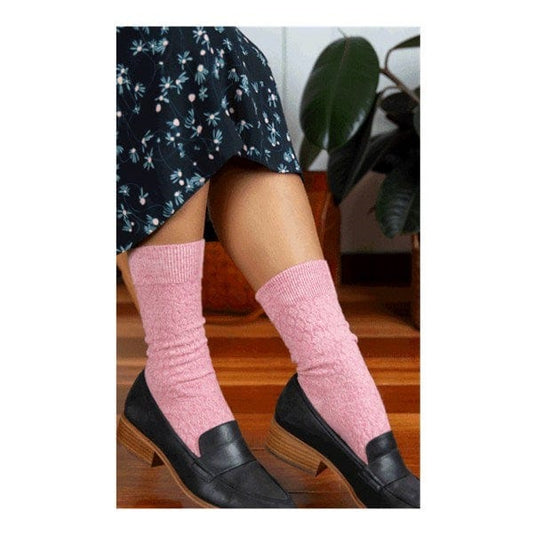 Humphrey Law Ladies 95% Fine Merino Wool Quilted Health Sock