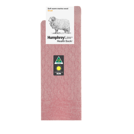 Humphrey Law Ladies 95% Fine Merino Wool Quilted Health Sock