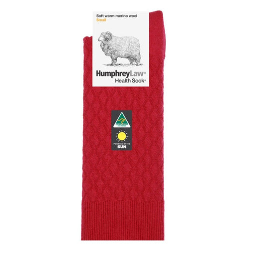 Humphrey Law Ladies 95% Fine Merino Wool Quilted Health Sock
