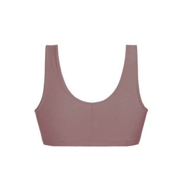 Load image into Gallery viewer, Amoena Womens Frances Wire-Free Front Closure Bra - Dark Mauve

