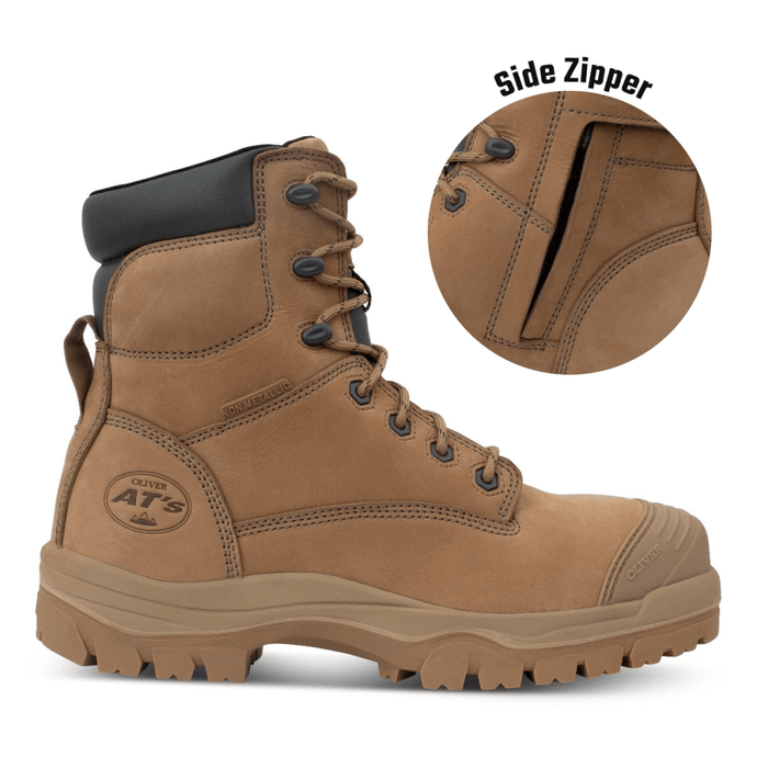 Oliver Mens Water Resistant Lace-Up Zip Side 6