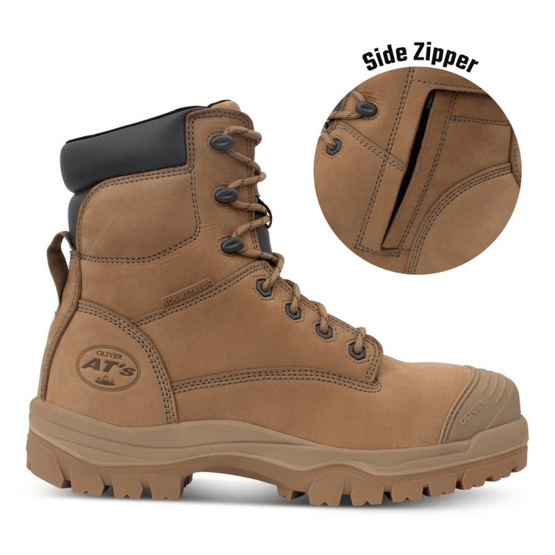 Load image into Gallery viewer, Oliver Mens Water Resistant Lace-Up Zip Side 6&quot; Boot
