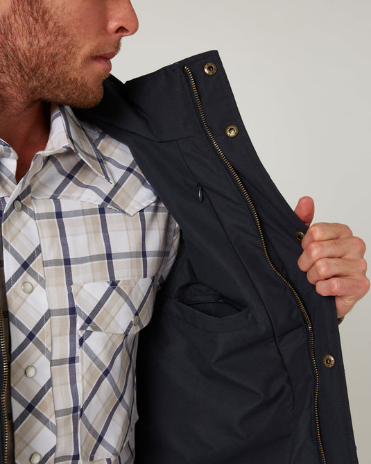 Pilbara Collection Mens Two-Tone Vest - Navy/Bluestone