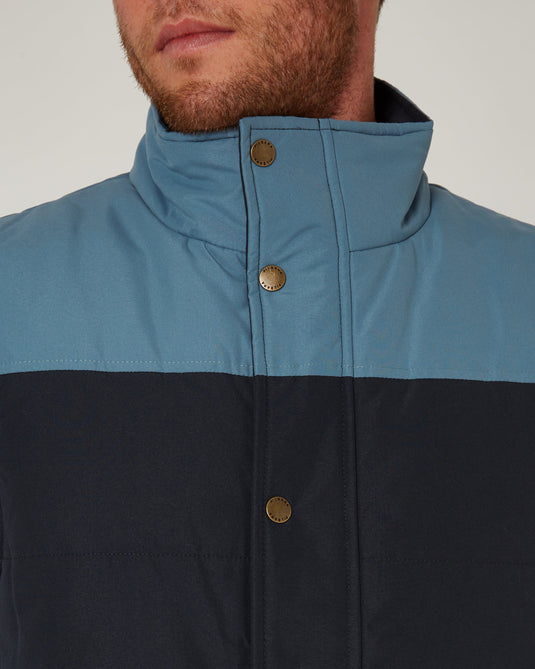 Pilbara Collection Mens Two-Tone Vest - Navy/Bluestone