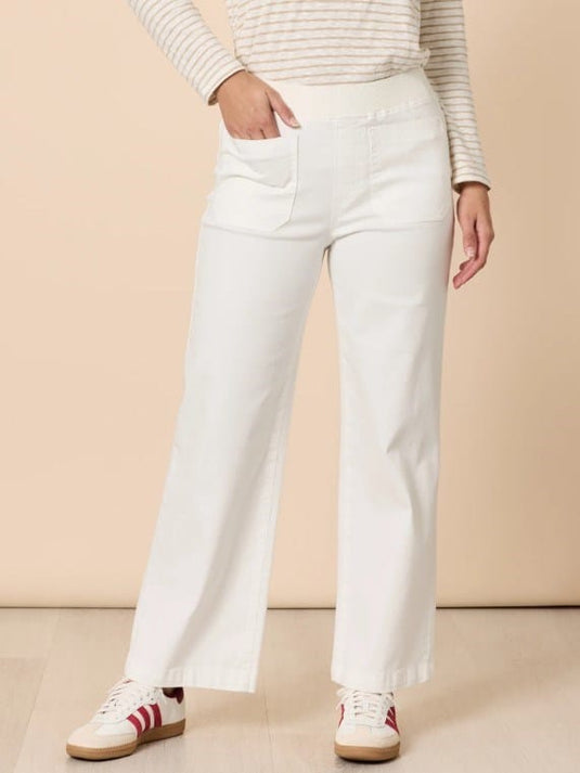 Threadz Womens Carpenter Stretch Wide Leg Jean