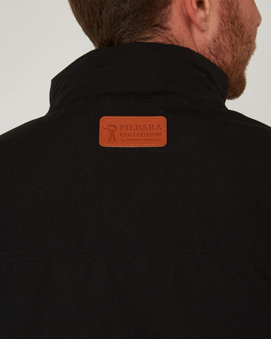 Pilbara Mens Quilted Jacket - Black