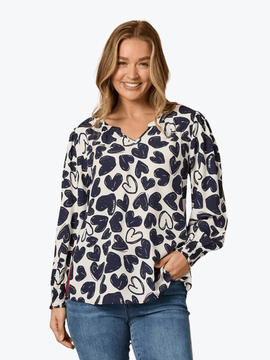Threadz Womens Luna Heart Shirt
