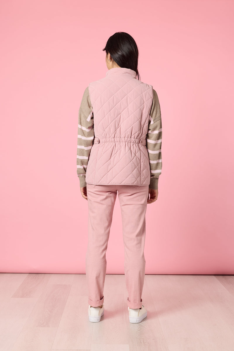 Load image into Gallery viewer, Gordon Smith Womens Hampton Quilted Vest - Blush
