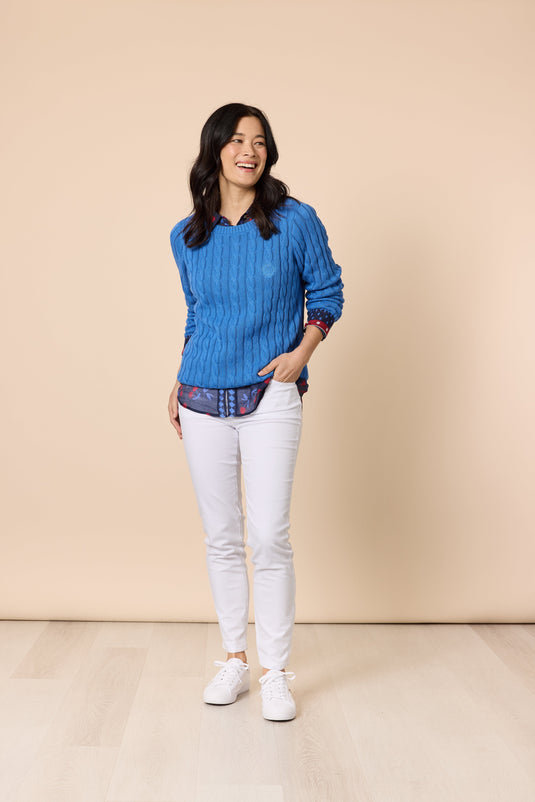 Gordon Smith Hampton Cable Jumper - Cobalt