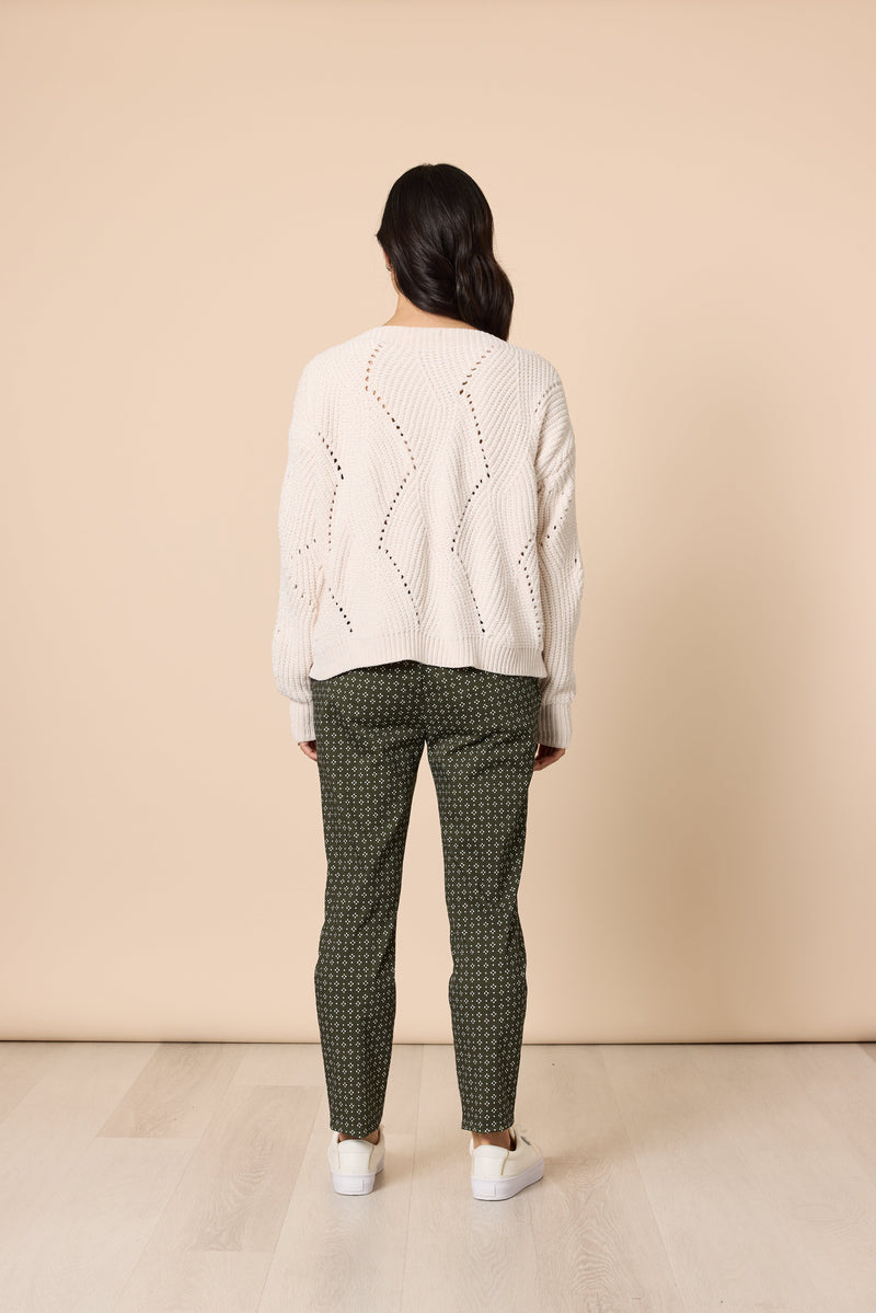 Load image into Gallery viewer, Gordon Smith Womens Kelly Print Pant - Khaki
