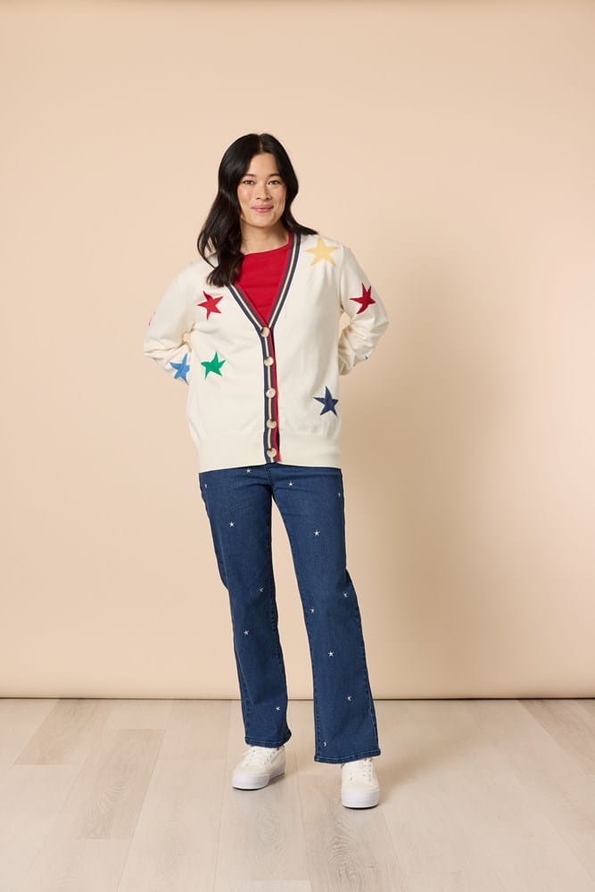 Load image into Gallery viewer, Gordon Smith Womens Hollywood Embroided Star Jean

