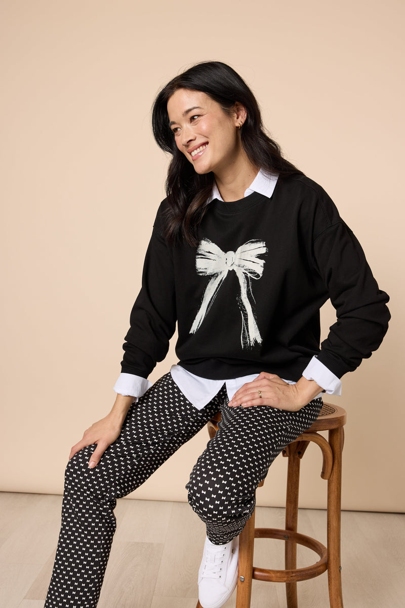 Load image into Gallery viewer, Gordon Smith Womens Pretty Bow Sweatshirt
