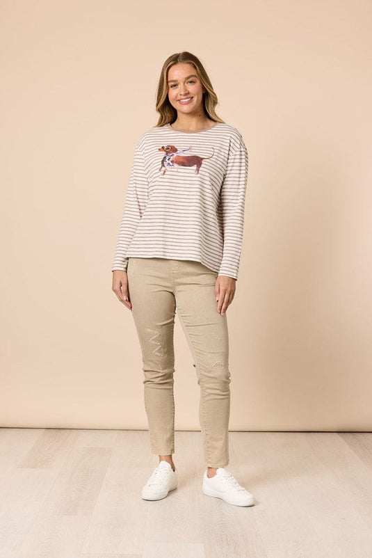 Threadz Womens Chien Chic TeeTee