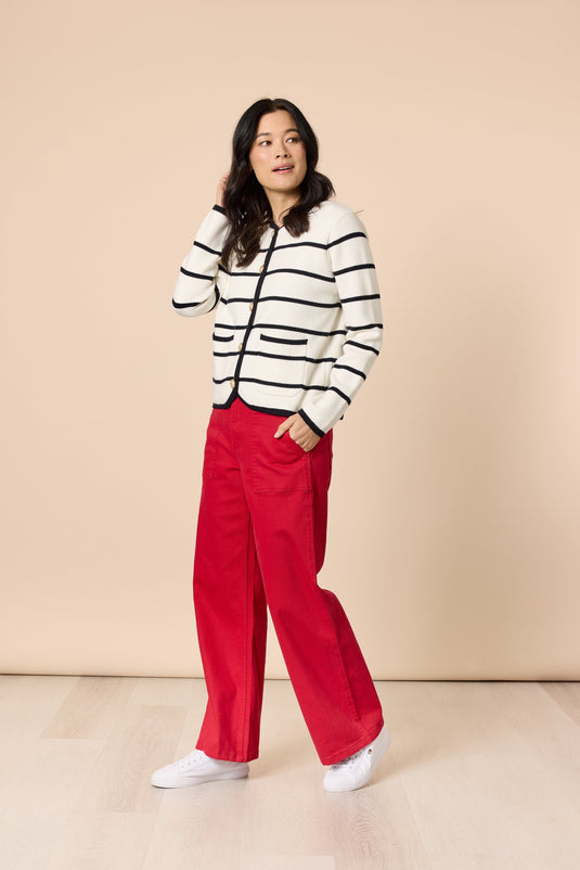 Gordon Smith Hampton Stripe Print Cardigan