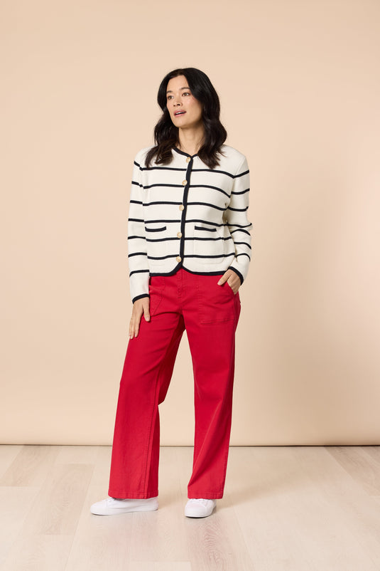 Gordon Smith Hampton Stripe Print Cardigan