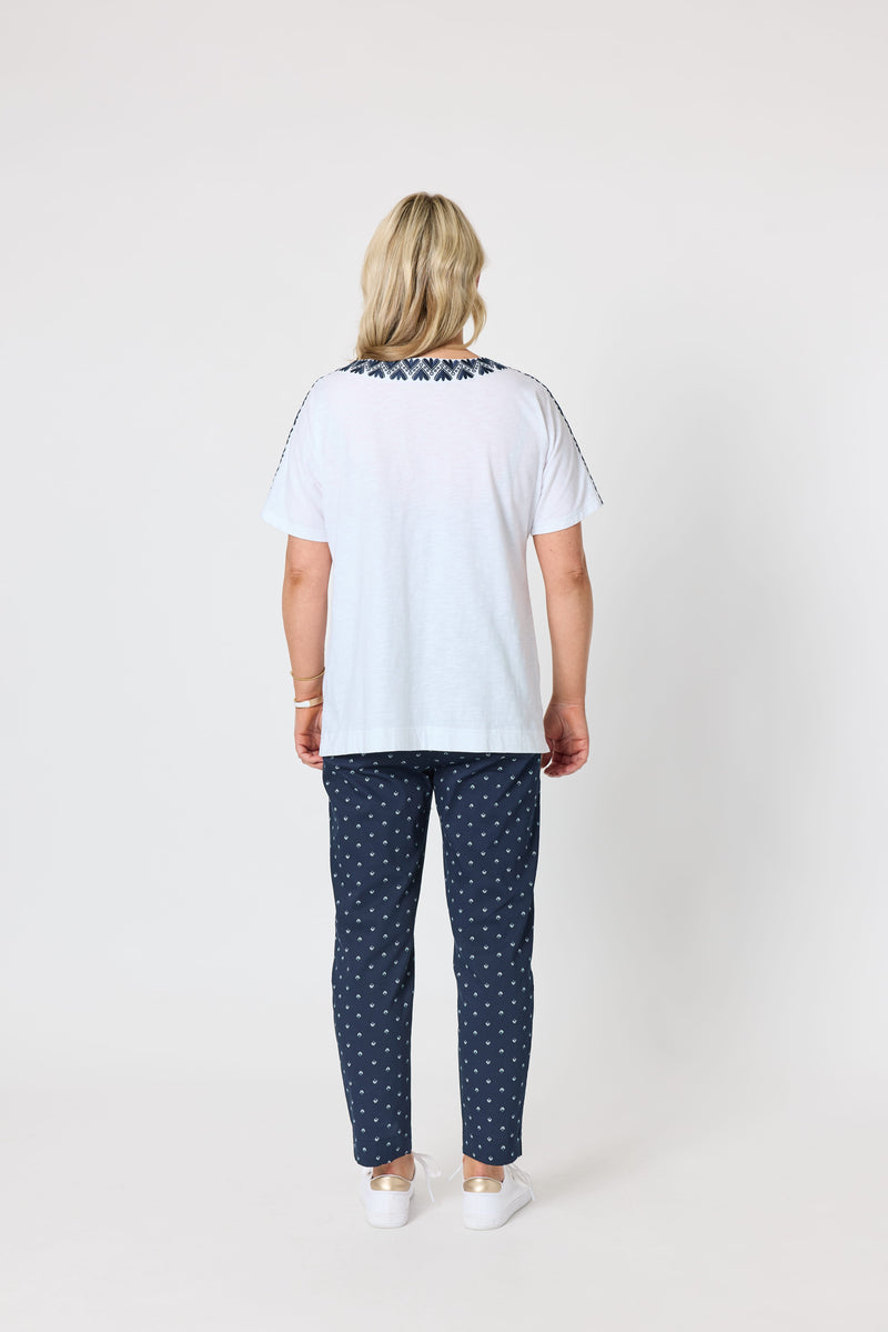 Load image into Gallery viewer, Gordon Smiths Womens Tropez Slim Leg Print Pant
