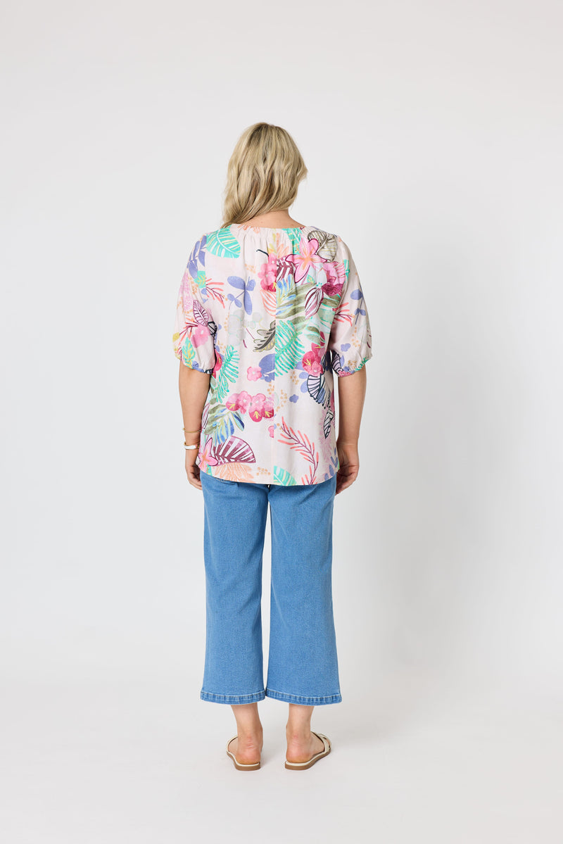 Load image into Gallery viewer, Gordon Smith Womens Desert Rose Floral Print Top
