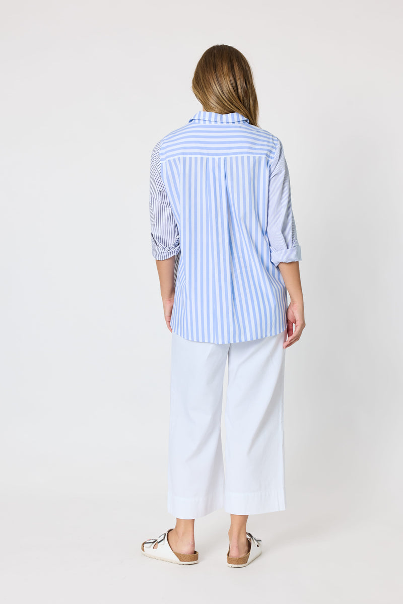 Load image into Gallery viewer, Threadz Womens Miramar Stripe Print Shirt
