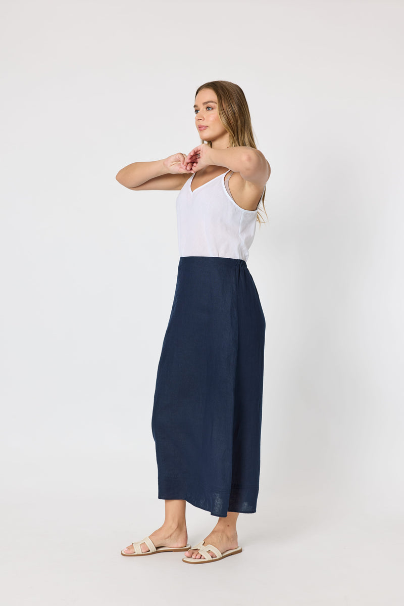 Load image into Gallery viewer, Gordon Smith Womens Amy Linen Maxi Skirt
