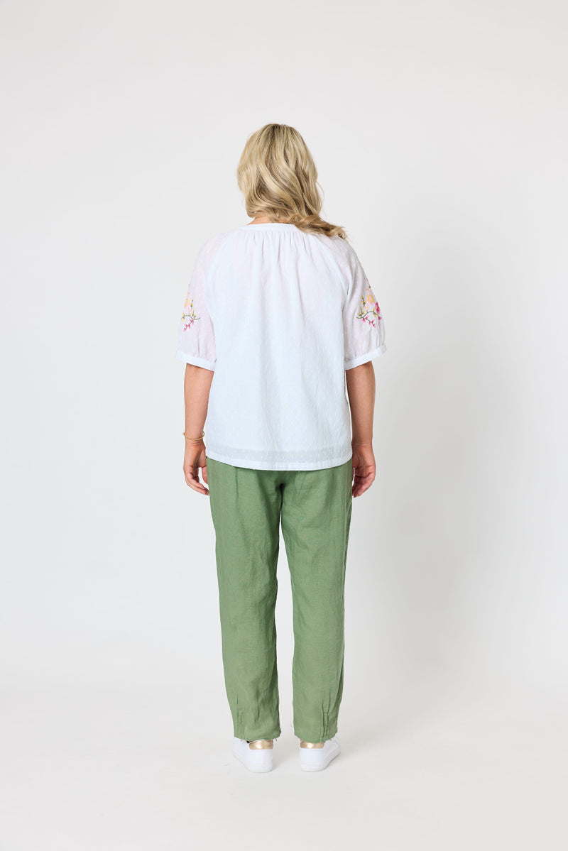 Load image into Gallery viewer, Gordon Smith Womens Desert Rose Embroidered Top
