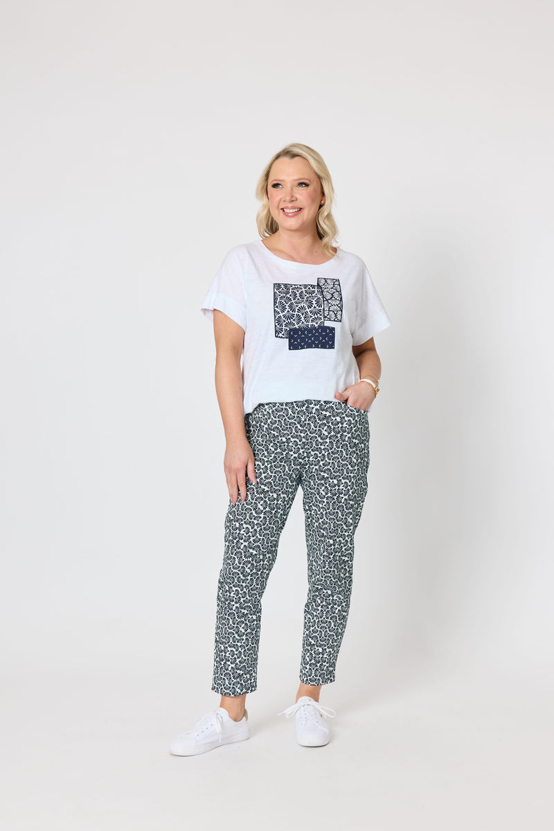 Load image into Gallery viewer, Gordon Smith Womens Oasis Print Slim Leg Pant
