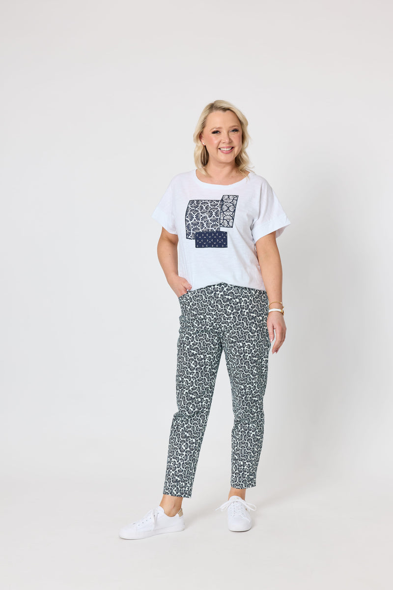 Load image into Gallery viewer, Gordon Smith Womens Oasis Print Slim Leg Pant
