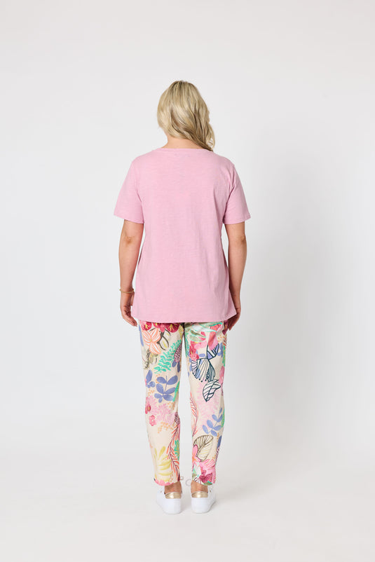 Gordon Smith Womens Desert Rose Floral Print Slim Leg Pant