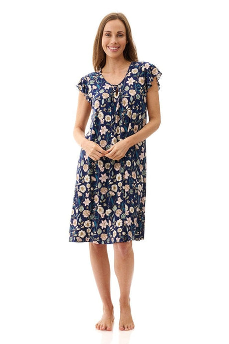 Givoni Womens Short Nightie Kaye - Navy