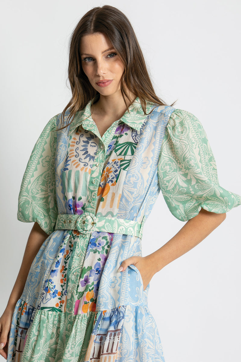 Load image into Gallery viewer, Kachel Womens Willow Short Sleeve Dress

