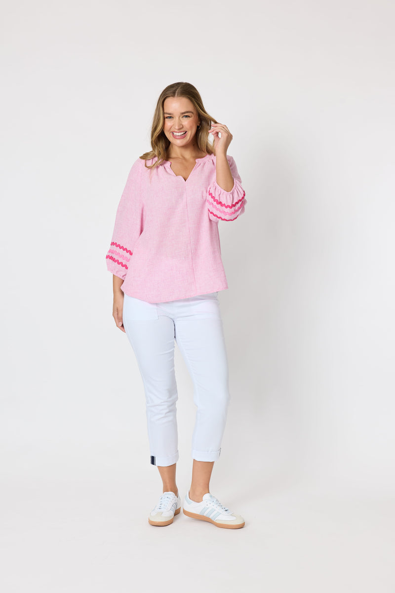 Load image into Gallery viewer, Threadz Womens Canopy Ric Rac Top
