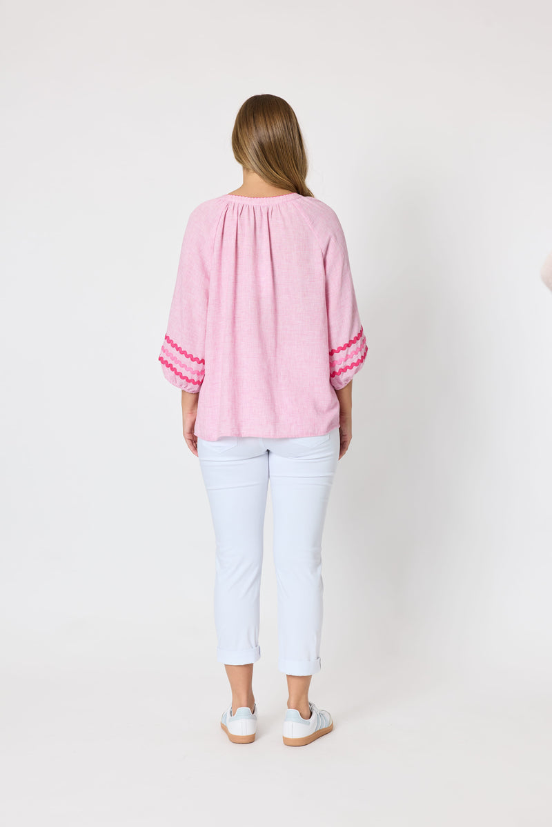 Load image into Gallery viewer, Threadz Womens Canopy Ric Rac Top
