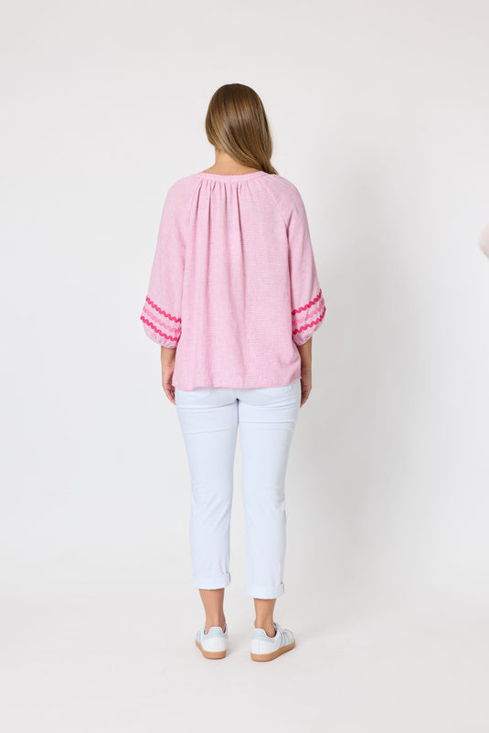 Threadz Womens Canopy Ric Rac Top