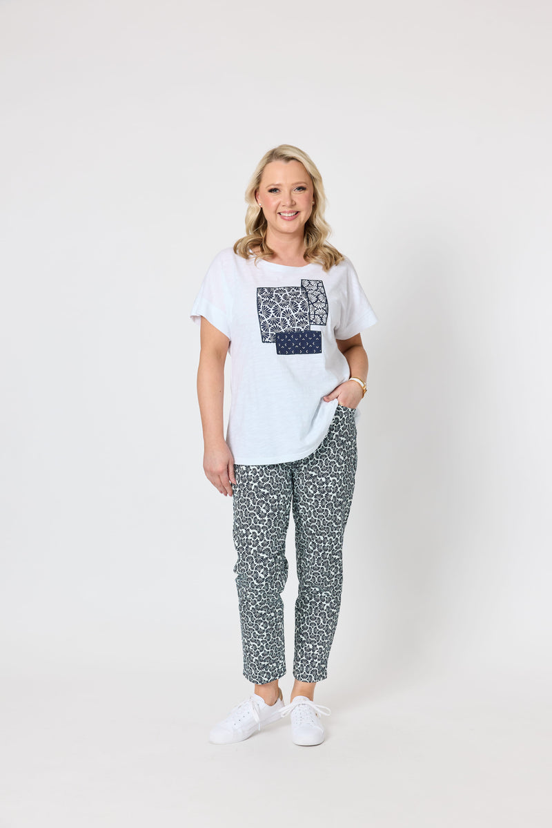 Load image into Gallery viewer, Gordon Smith Womens Piviera Patch Cotton Tee
