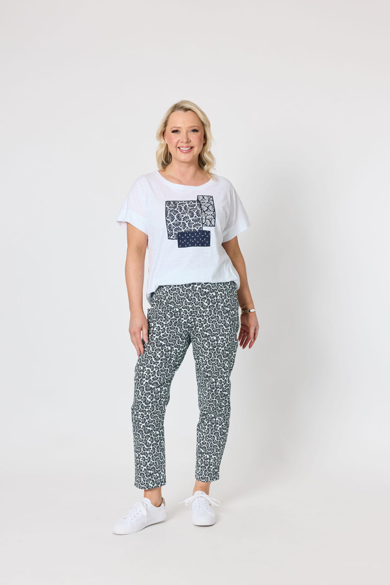 Load image into Gallery viewer, Gordon Smith Womens Piviera Patch Cotton Tee
