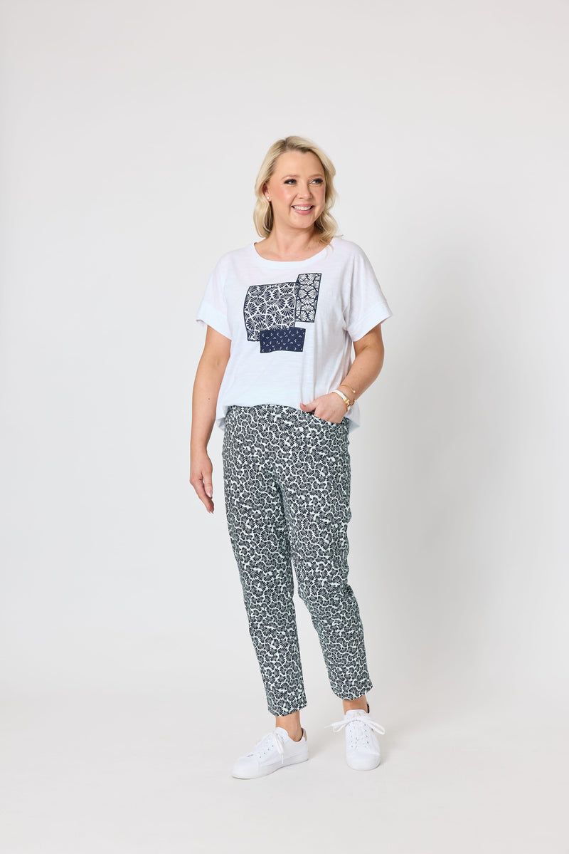 Load image into Gallery viewer, Gordon Smith Womens Piviera Patch Cotton Tee
