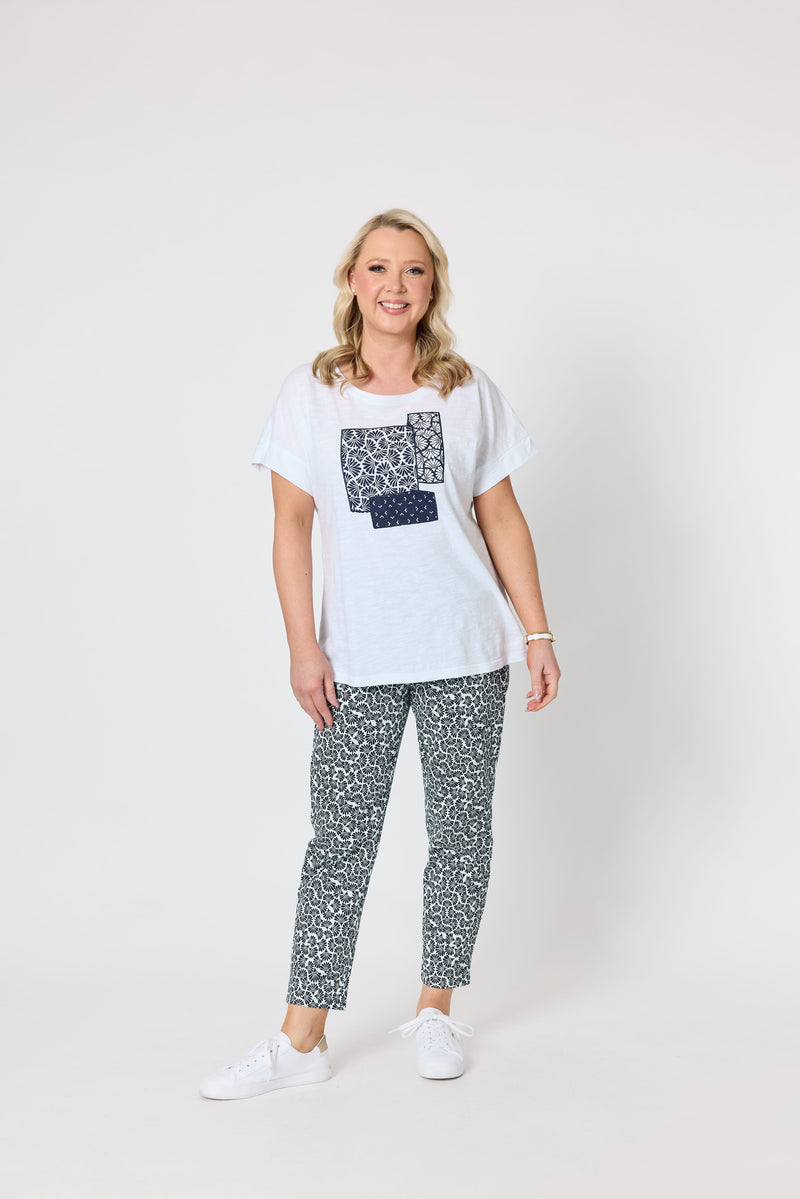 Load image into Gallery viewer, Gordon Smith Womens Piviera Patch Cotton Tee
