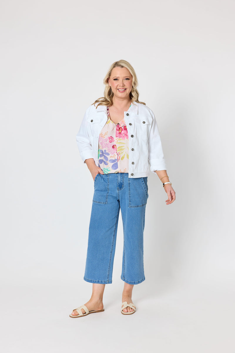 Load image into Gallery viewer, Gordon Smith Womens Urban Denim Jacket - White
