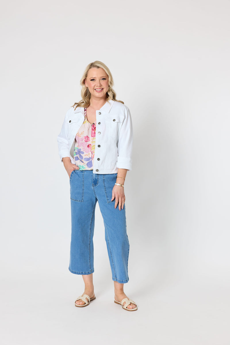 Load image into Gallery viewer, Gordon Smith Womens Urban Denim Jacket - White
