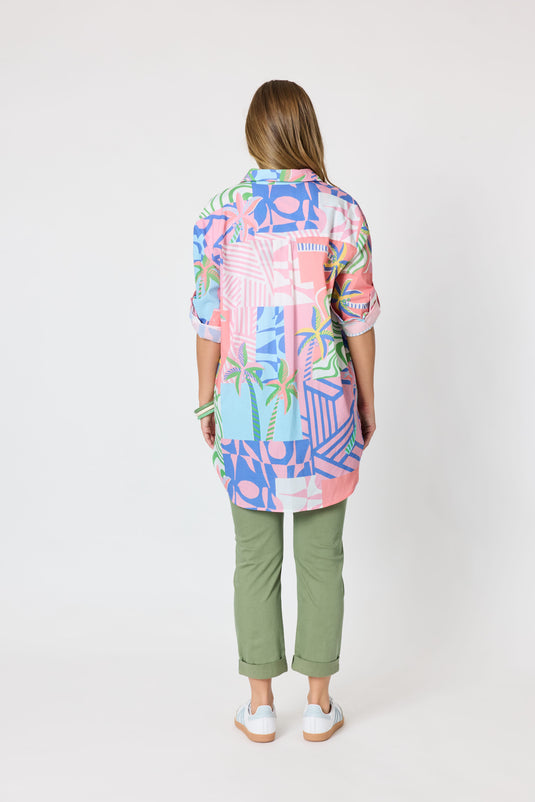 Threadz Womens Urban Jungle Print Shirt
