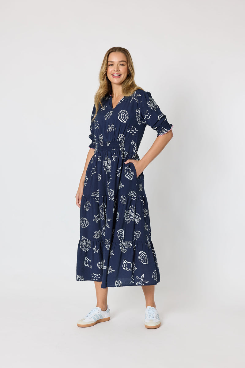 Load image into Gallery viewer, Threadz Womens Montecito Print Dress
