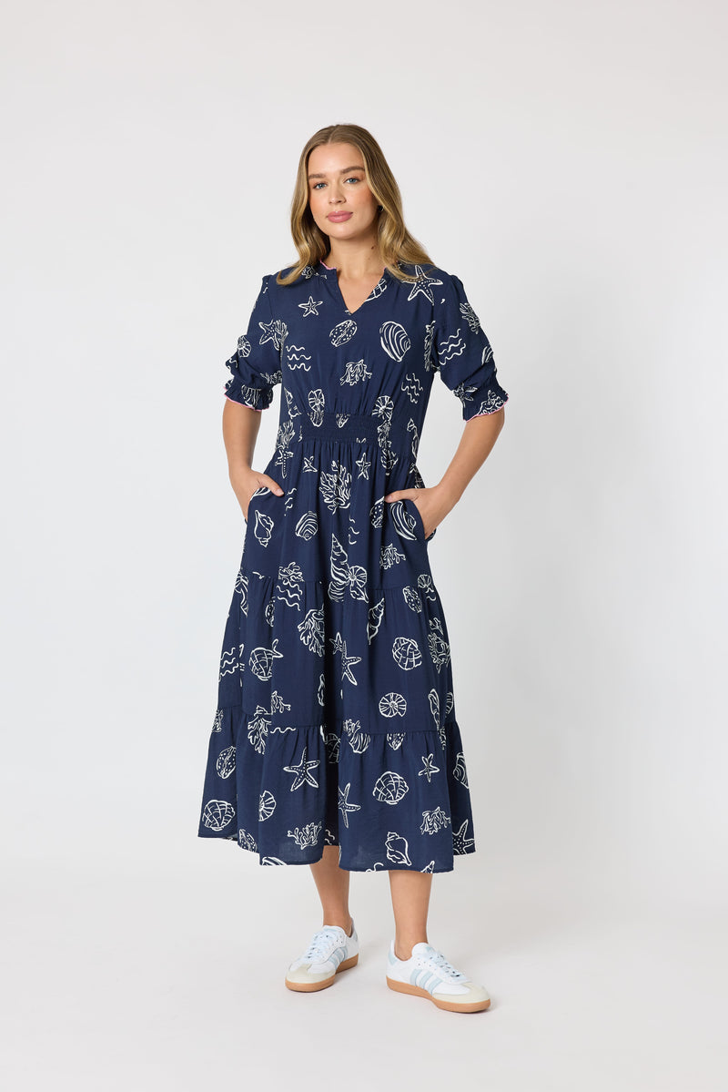 Load image into Gallery viewer, Threadz Womens Montecito Print Dress
