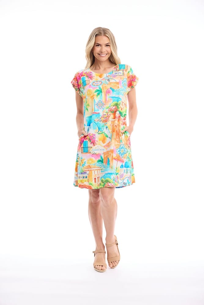 Load image into Gallery viewer, Orientique Womens 50yrs Travel Dress Reversible Short Sleeve
