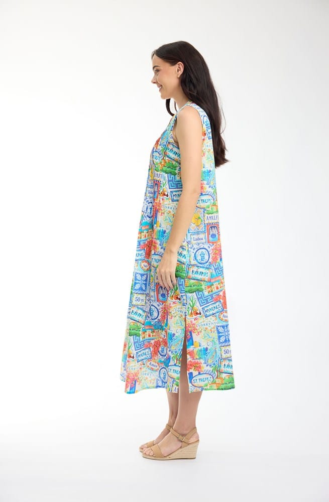 Load image into Gallery viewer, Orientique Womens 50yrs Travel Dress Maxi Pleated
