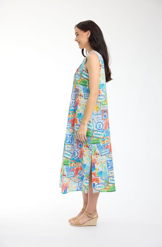 Orientique Womens 50yrs Travel Dress Maxi Pleated