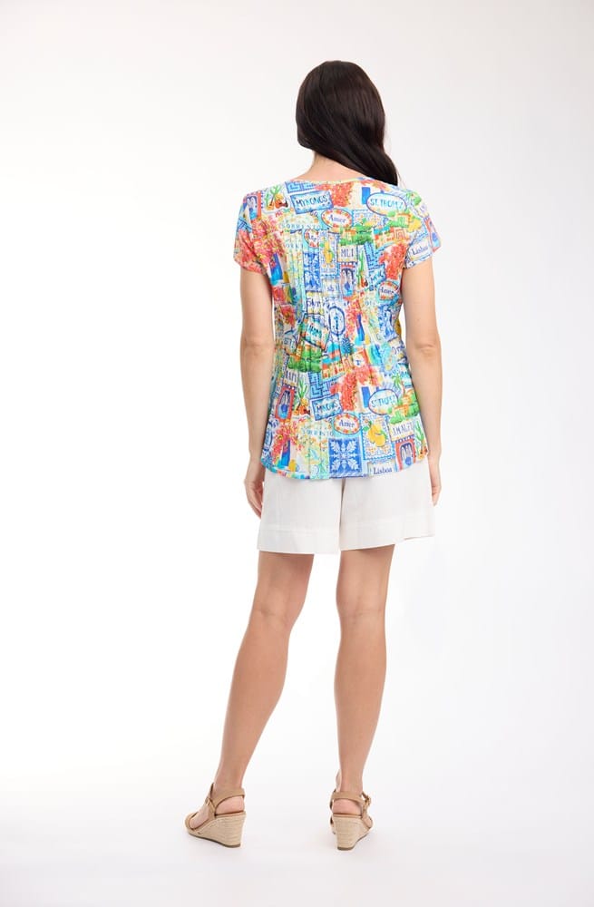 Load image into Gallery viewer, Orientique Womens 50yrs Travel Top Pleated
