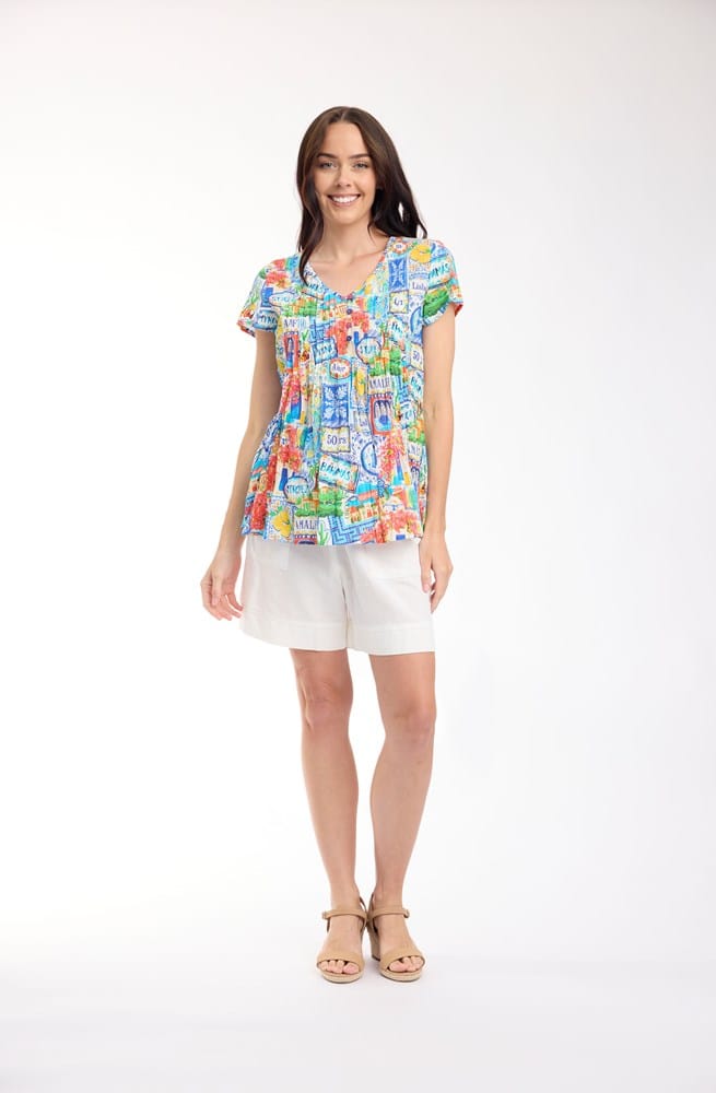 Load image into Gallery viewer, Orientique Womens 50yrs Travel Top Pleated

