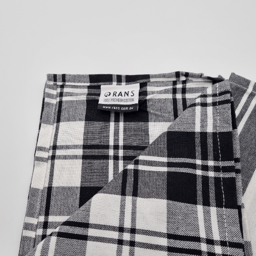 Load image into Gallery viewer, Rans Madrid Stripe Tea Towel Pack of 3 - Black
