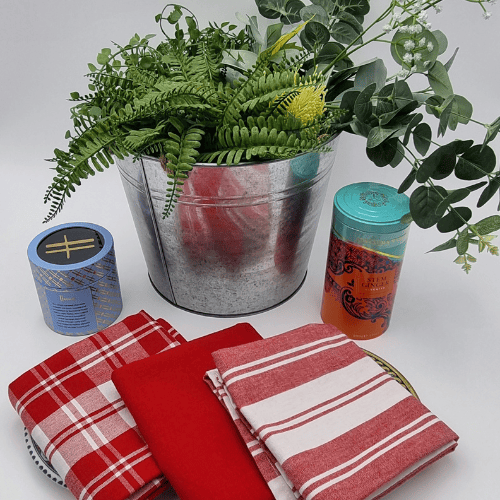 Load image into Gallery viewer, Rans Madrid Stripe Tea Towel Pack of 3 - Red

